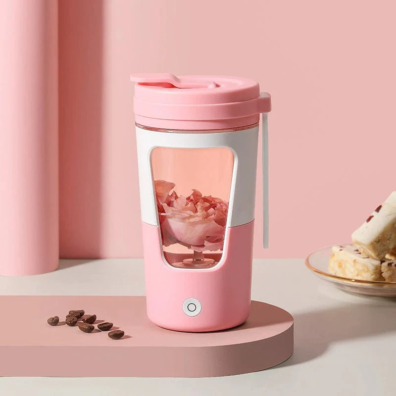 Electric mixing cup for protein shakes and coffee by SHOWLU FASHION STORE, made of food-grade Tritan with automatic blending and charging features.