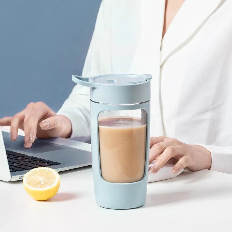 EQURA Electric Mixing Cup by SHOWLU FASHION STORE, Tritan protein shake and coffee bottle with automatic mixing and charging feature.