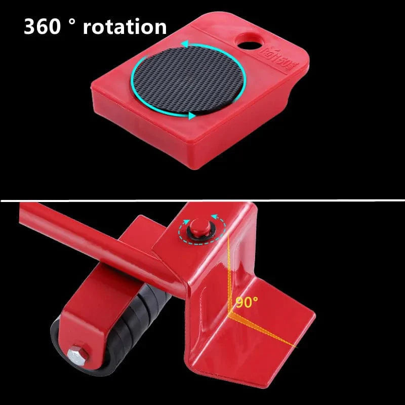 SHOWLU Heavy Duty Furniture Moving Roller Set with wheels, designed for lifting and transporting heavy furniture up to 300kg.