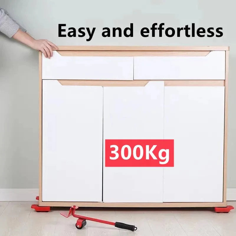 SHOWLU Heavy Duty Furniture Moving Roller Set with 300kg load capacity, featuring durable wheels for easy furniture transport and lifting.