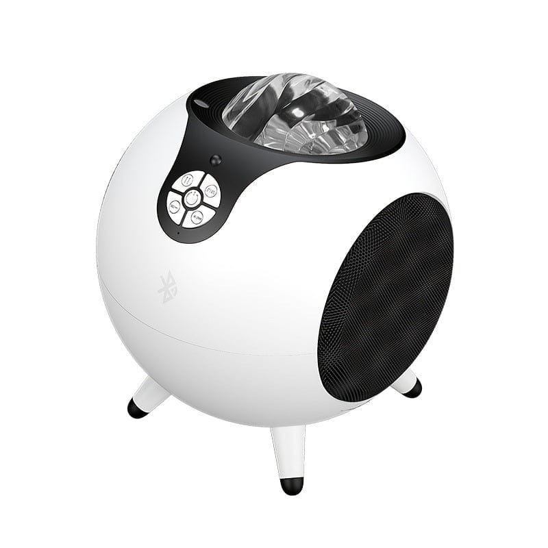 Doba Galaxy Star Projector with white noise sound machine, Bluetooth speaker, remote, and night light for bedroom decor and relaxation.