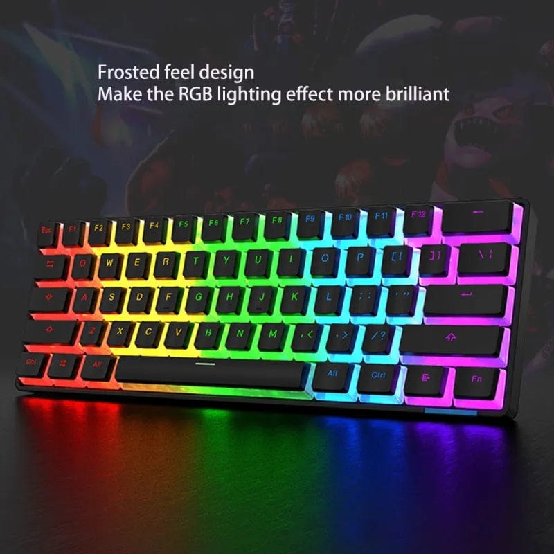 Pink OUIO Pudding Keycaps set for mechanical keyboards, double shot PBT keycaps with translucent design for a full 104-key layout.