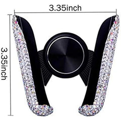 Glitter Car Phone Holder 360° Adjustable Auto Car Stand Gravity Air Vent Mount GPS Mobile Cell Phone Car Bracket Support in Car - SHOWLU FASHION STORE