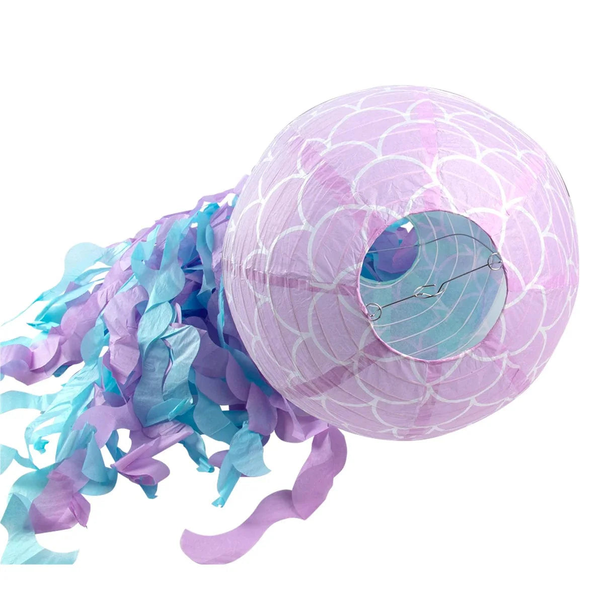 Colorful WEIGAO Gradient Jellyfish Paper Lanterns for mermaid-themed parties and ocean-themed wedding decor, hanging underwater-themed decor.