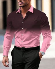 Gradient Men's Clothing Soft and Comfortable Men's Shirt Summer Hawaiian Shirt High Quality Men's Clothing Fashion Button Design - SHOWLU FASHION STORE