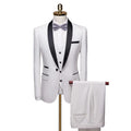 Green fruit collar men's formal dinner suit by Showlu Fashion, featuring a stylish design perfect for special occasions.