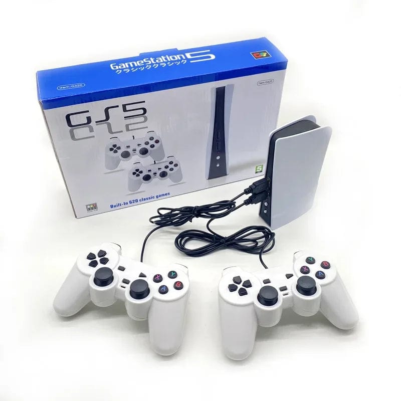 GS5 G620 TV Game Console 8 Bit Retro Consola Video game Built - In 620 Classic Games Station USB Wired Handheld Gamepad AV Output - SHOWLU FASHION STORE