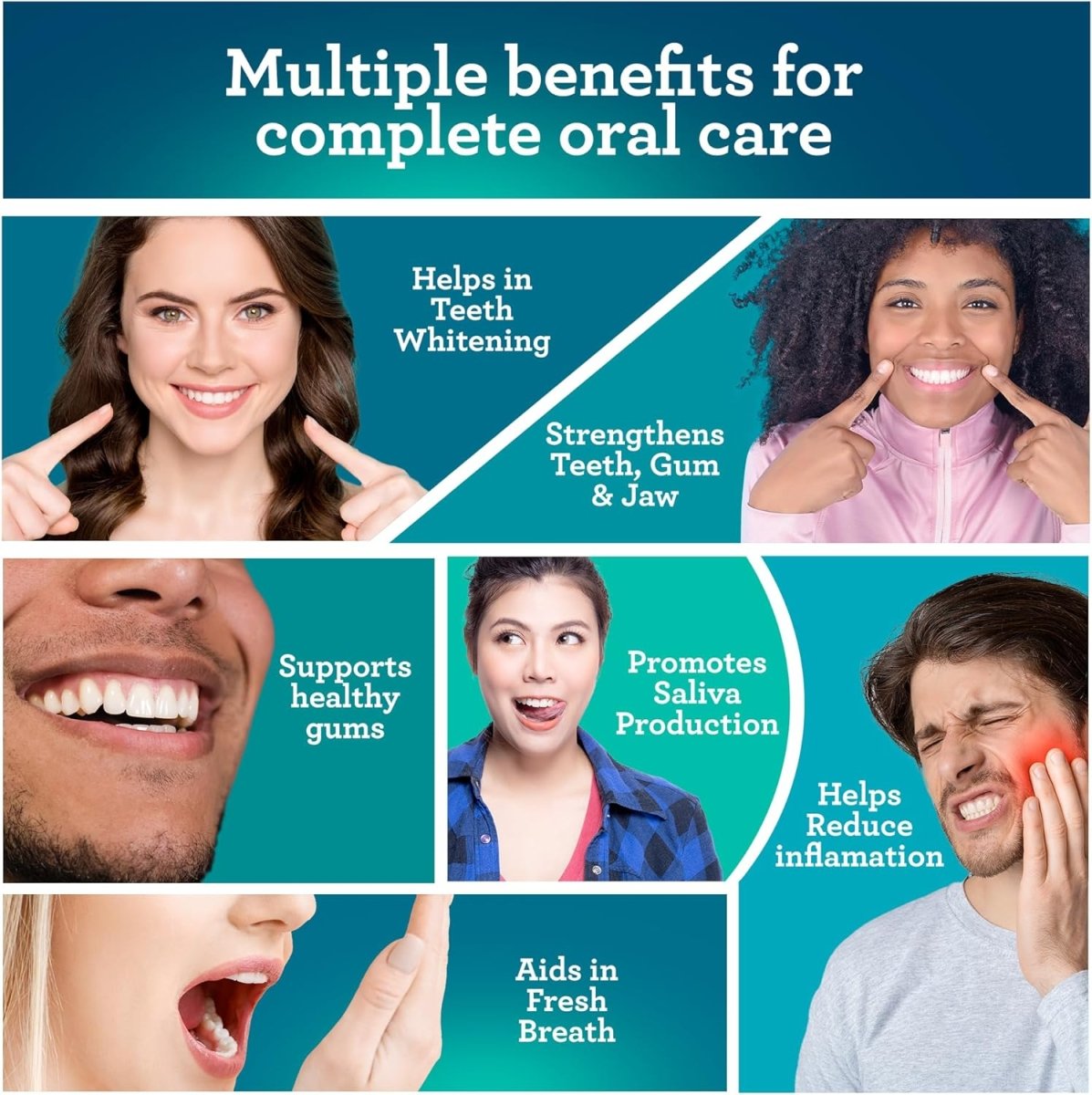 GuruNanda Coconut and Peppermint Oil Pulling with Tongue Scraper, 8 Fl Oz, alcohol-free mouthwash for fresh breath and healthy teeth.