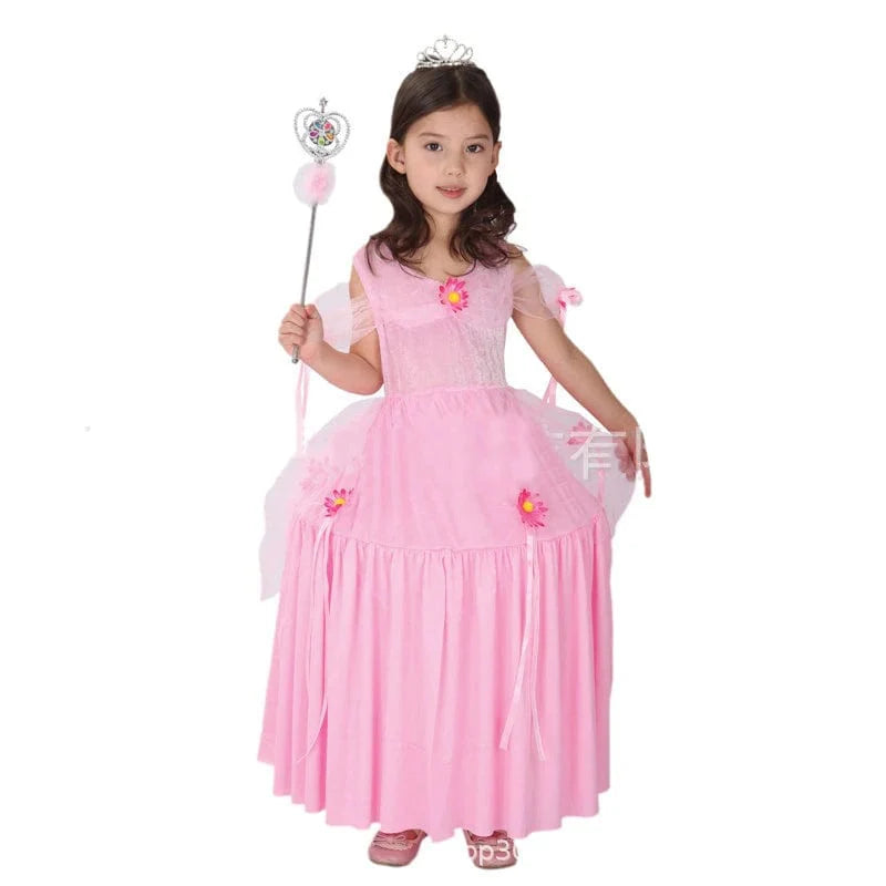 Showlu Fashion Girl Witch Halloween cosplay costume for kids, featuring a spooky witch dress with cheerful, playful design.