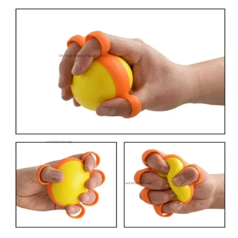 Moonbiffy Hand Therapy Grip Ball by SHOWLU FASHION STORE, a finger strengthener and rehab exercise ball for muscle recovery.