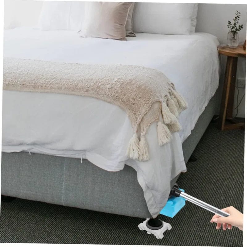 Heavy-duty iron furniture lifter and transport roller set for moving heavy furniture safely and easily.