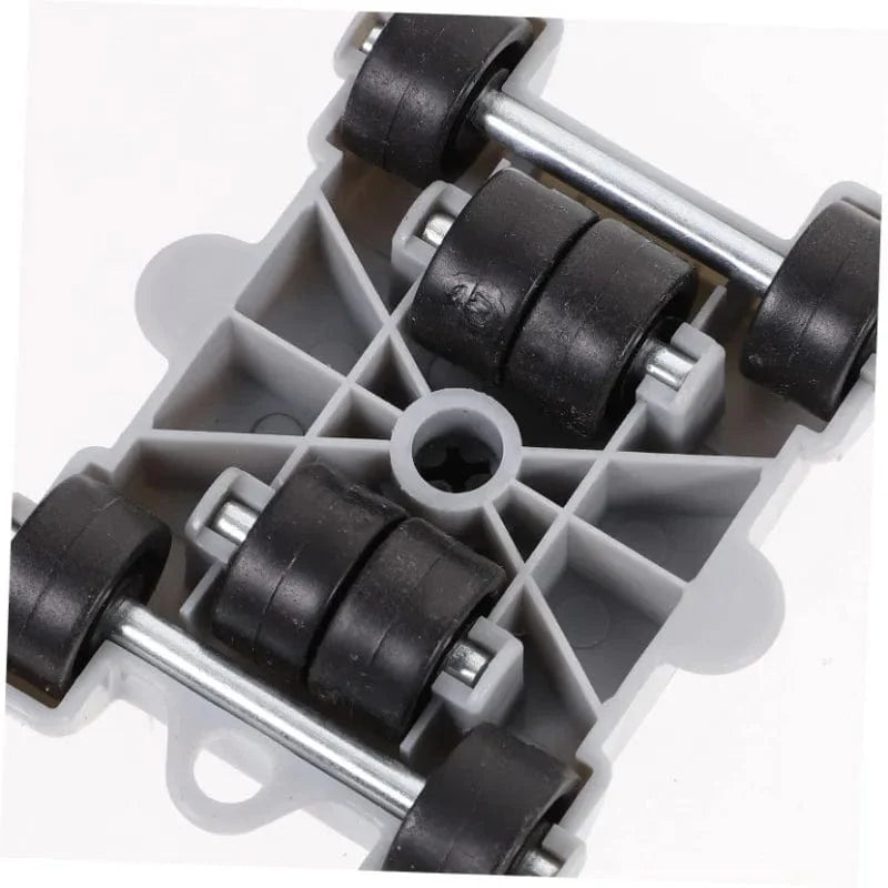 Heavy-duty iron furniture lifter and transport roller set for moving heavy furniture safely and easily.