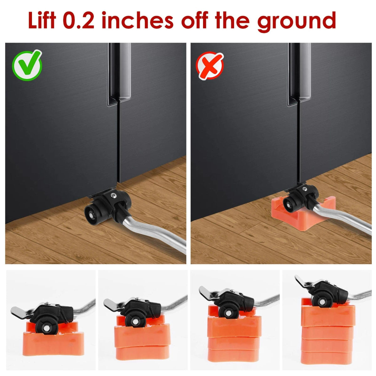 Heavy Duty Furniture Lifter Roller Handling Tool Kit 880LB Labor - Saving Appliance Lift Slider for Large Furniture Handling - SHOWLU FASHION STORE