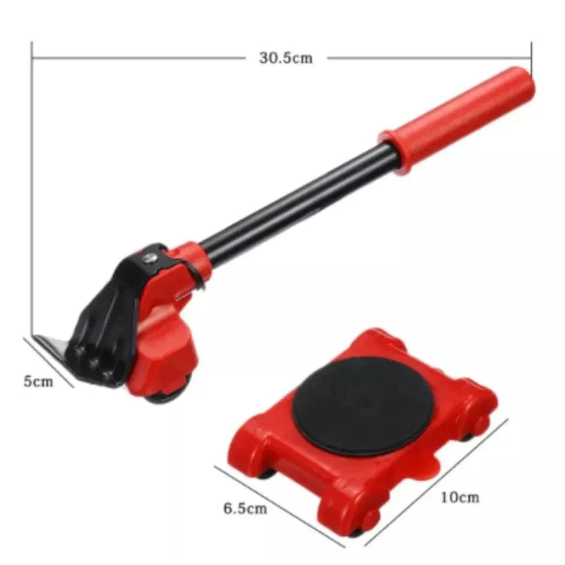 Showlu Fashion Store heavy-duty furniture lifter and mover set with four rollers for lifting, transporting, and moving heavy furniture.