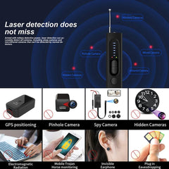 Hidden Camera Detector Anti - Spy Car GPS Tracker Listening Device Bug RF Wireless All Signal Scanner Gadget Security Protection - SHOWLU FASHION STORE