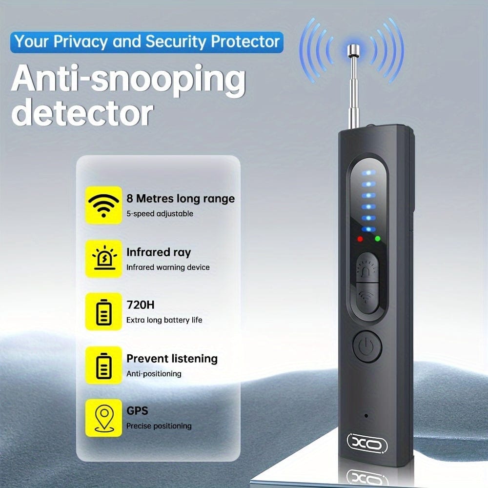 Showlu Fashion Store XO hidden camera detector with GPS tracker and wireless device finder for car, bathroom, office, hotel security.