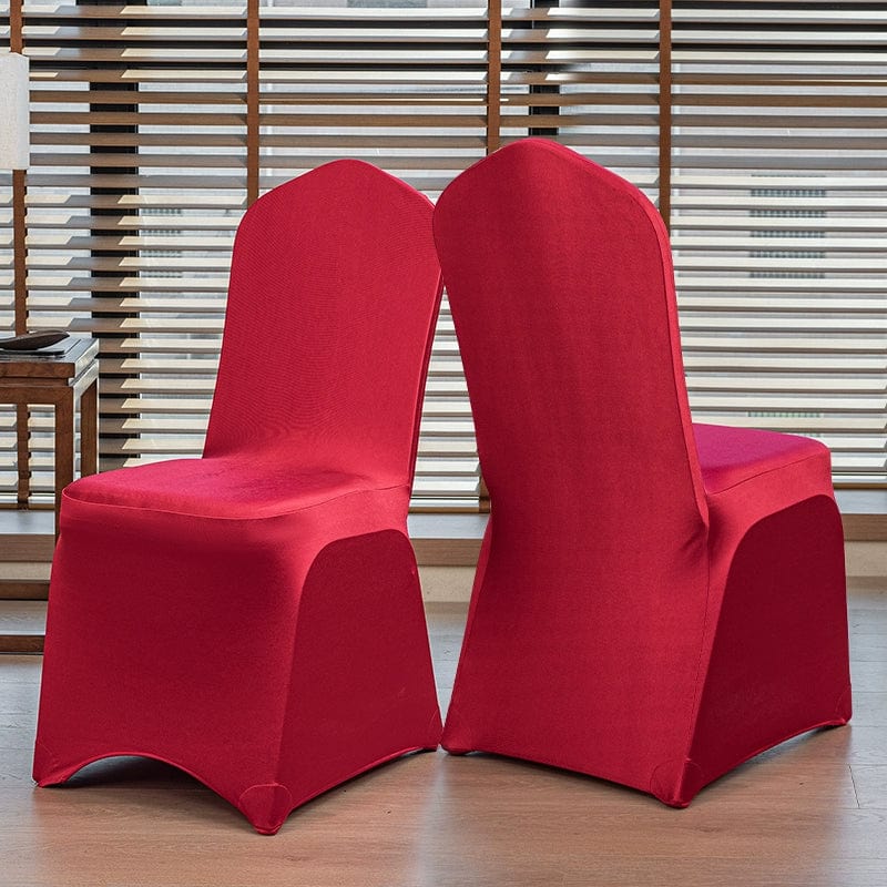 High-end satin bow chair cover for hotel, wedding, and banquet events, featuring elegant design from Showlu Fashion Store.