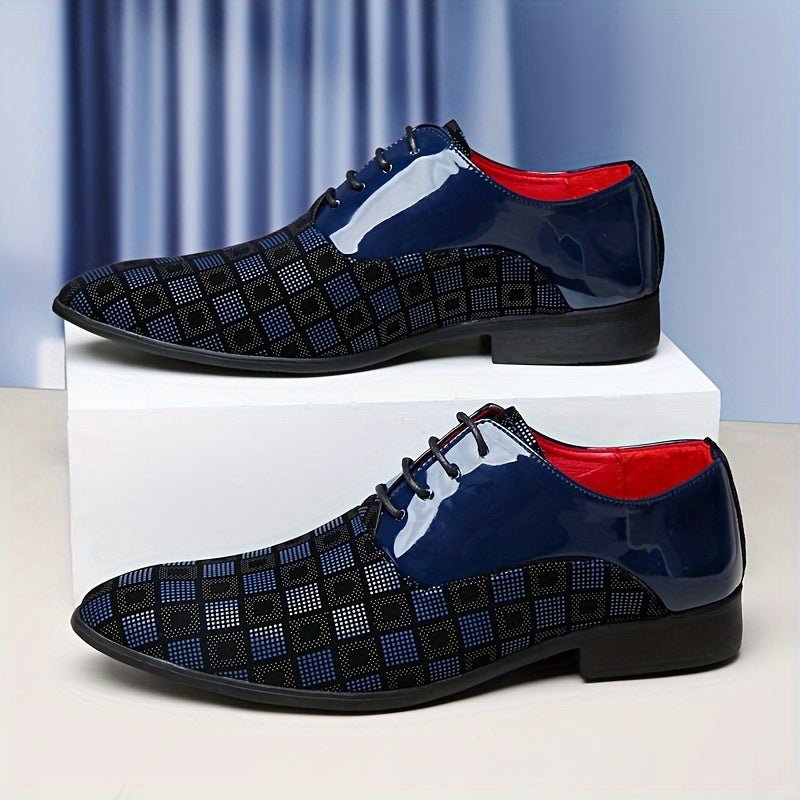 SHOWLU men's casual microfiber leather low top lace-up shoes, stylish and comfortable for everyday wear.