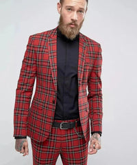 High Quality Men Suit Two - pieces(Jacket+Pants) New Fashion Formal Groom Wedding Prom Banquet Male Clothing - SHOWLU FASHION STORE