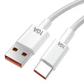Showlu 120W 10A Type C fast charging cable for Huawei, Xiaomi, and Samsung devices, shown in a close-up on a white background.