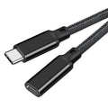 Showlu USB C extension cable 1m, 100W 10Gbps male to female high-speed USB-C extension cord.
