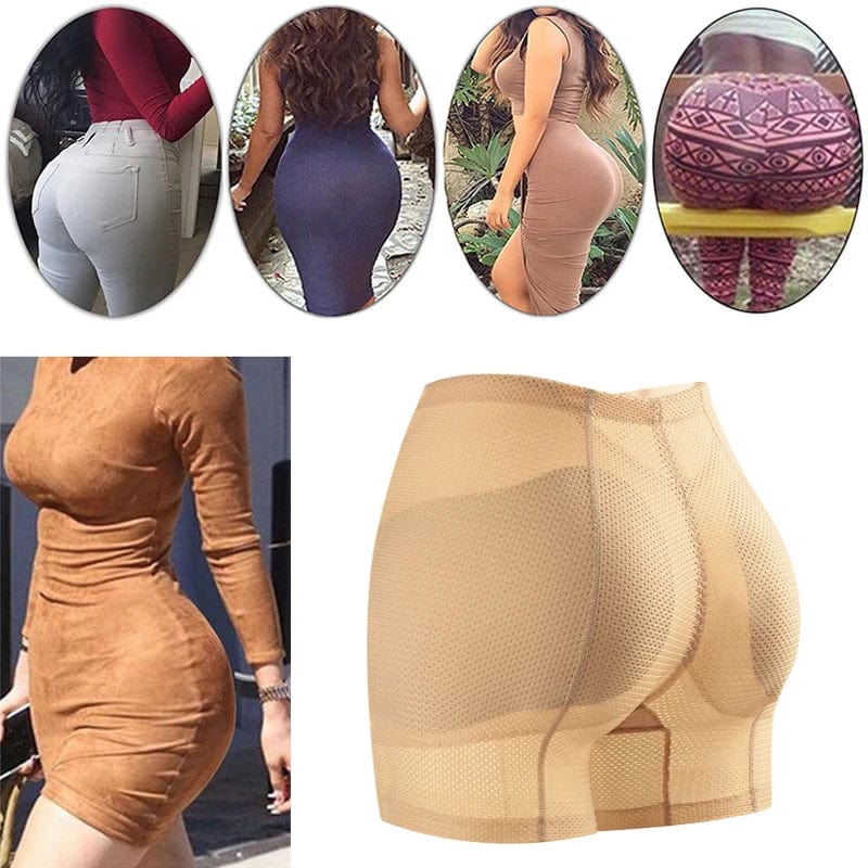 Showlu Fashion Women's padded hip enhancer and butt lifter mesh control panties with breathable design and shaping support.
