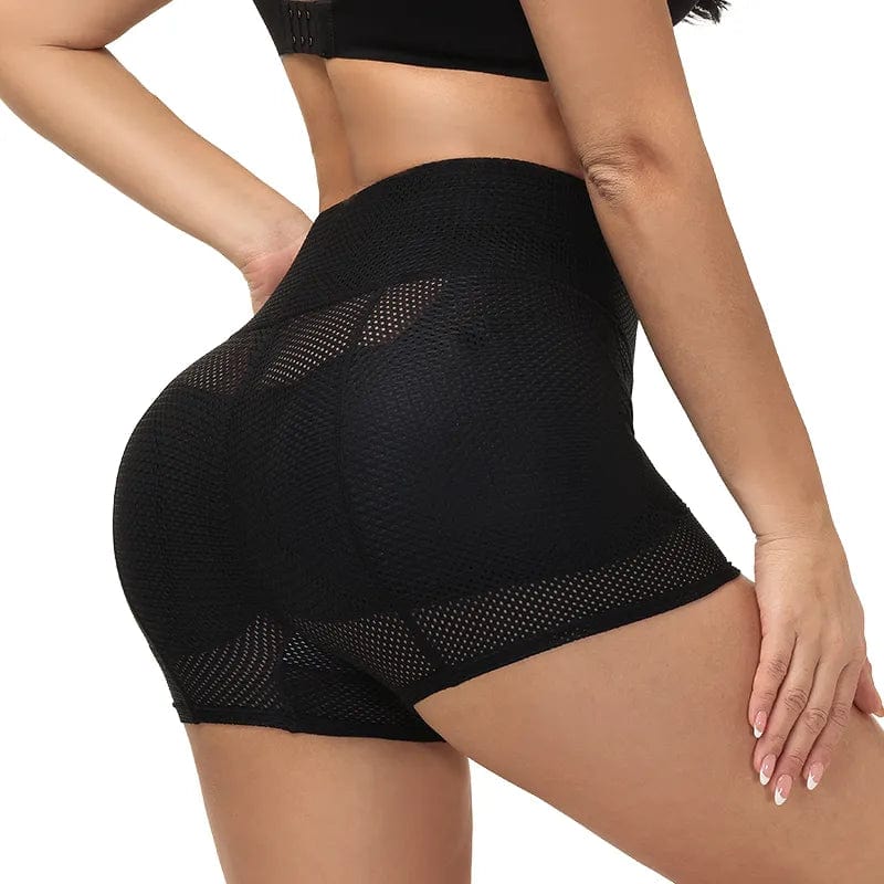 CXZD women's padded hip enhancer and butt lifter mesh control panties showcasing enhanced hips and lifted buttocks.