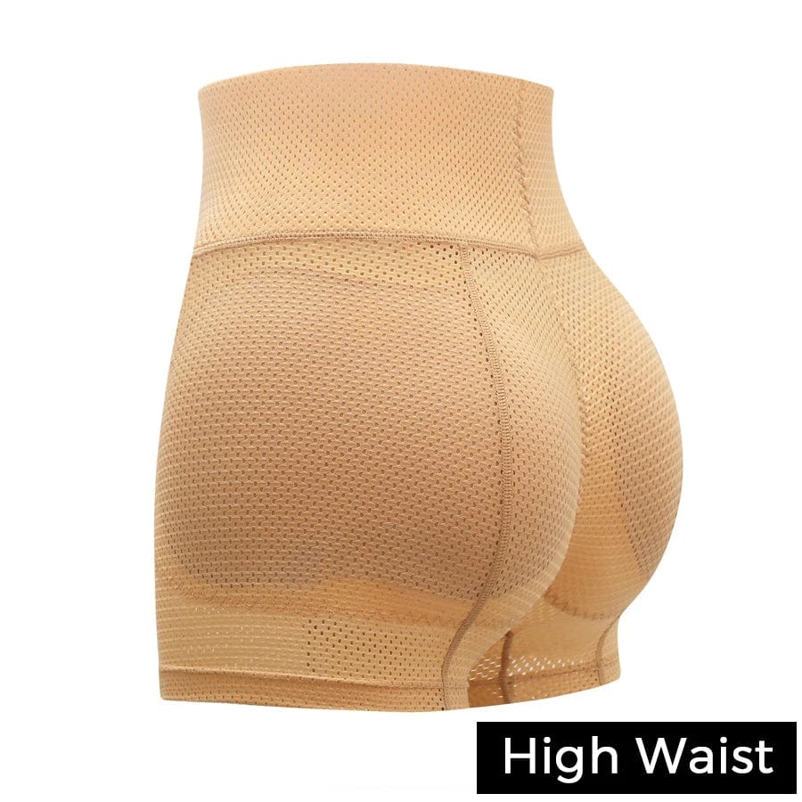 CXZD women's padded hip enhancer and butt lifter mesh control panties with breathable holes for shaping and contouring hips and buttocks.