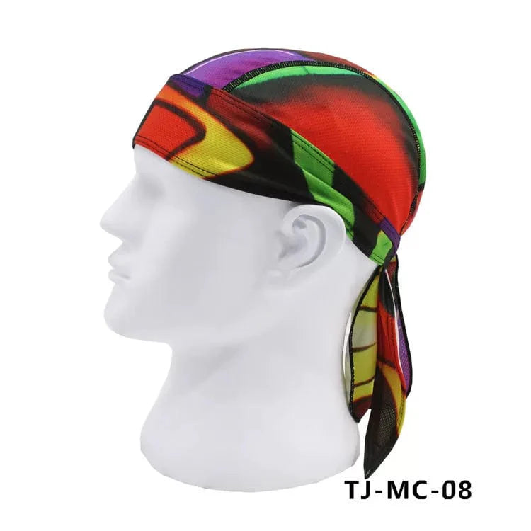 Tide Heart quick-drying silk headscarf by SHOWLU FASHION STORE, designed as a stylish hip hop sports sweatband for summer workouts.
