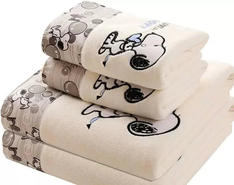 SHOWLU FASHION STORE Defasilk soft thickened facecloth bath towel set, quick-drying, water-absorbing, in gift box, comfortable and plush.