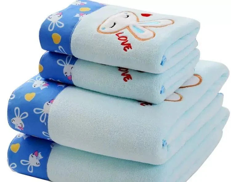 SHOWLU FASHION STORE Defasilk soft thickened facecloth and bath towel set, quick-drying, water-absorbing, in gift box.