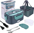 HOMEFISH Electric Lunch Box by Showlu Fashion Store, 1.5L portable food warmer with stainless steel liner for car or home use