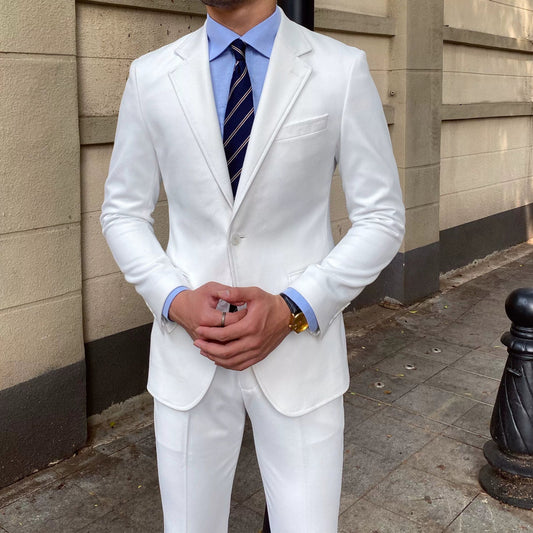 Homemade Casual Silm British Korean Two - piece Set Suit - SHOWLU FASHION STORE