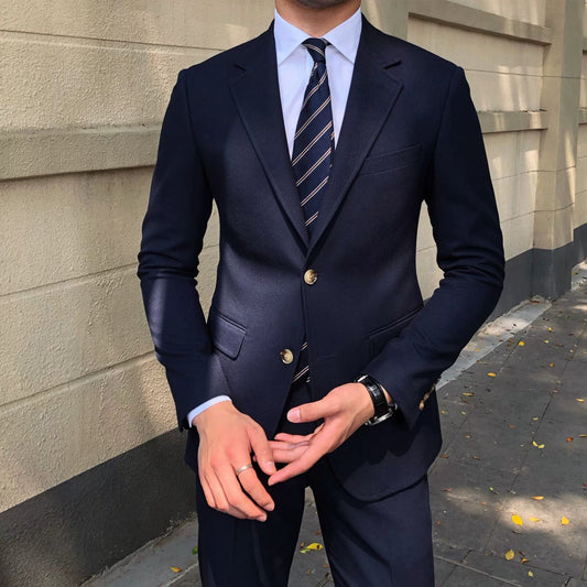 Homemade Casual Silm British Korean Two - piece Set Suit - SHOWLU FASHION STORE