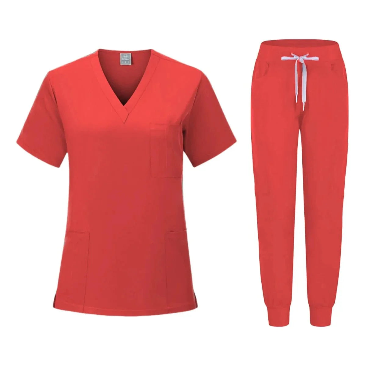Women's MERTRAW anti-wrinkle jogger scrub set by SHOWLU FASHION STORE, soft washable medical uniform for nurses and healthcare workers.