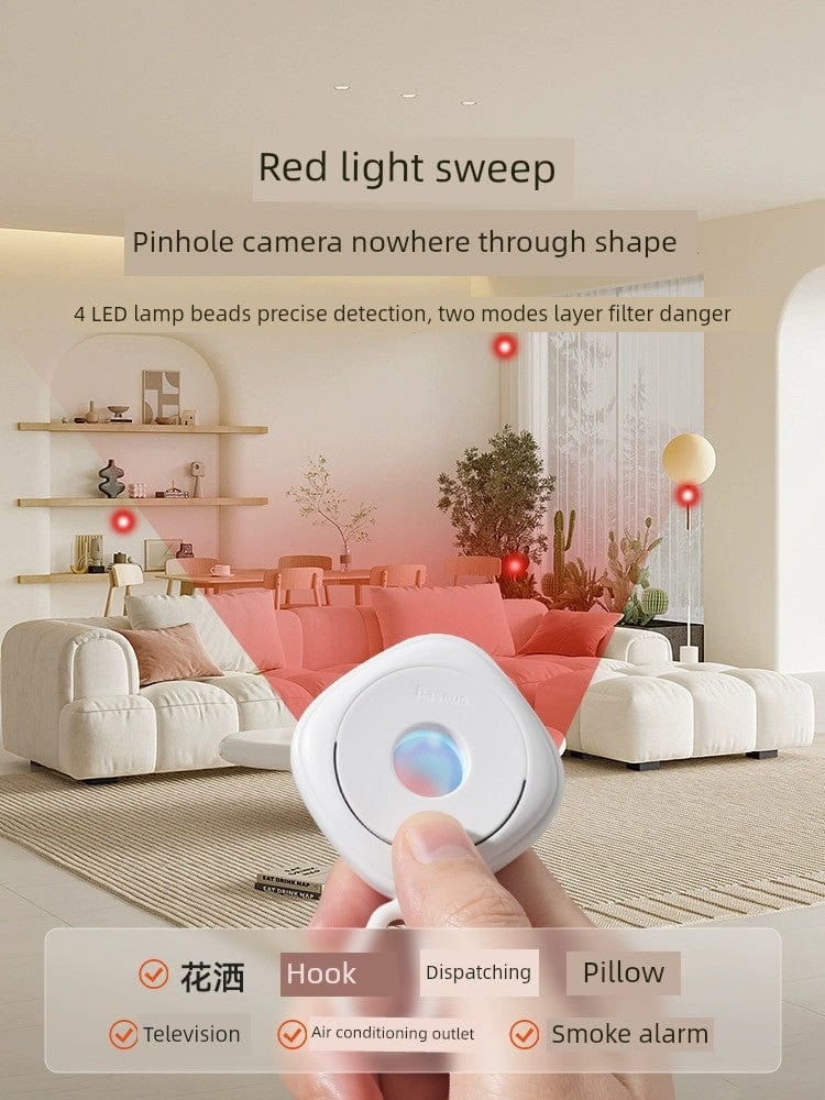 Showlu Fashion Store infrared camera detector for hotel safety, used for anti-shooting and security monitoring during travel.