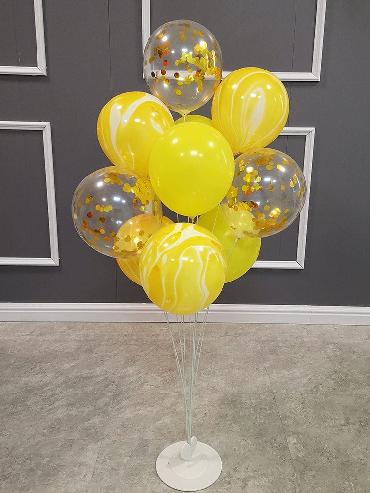 SHOWLU FASHION STORE balloon stand for wedding and birthday decoration, featuring floating balloons on a floor display.