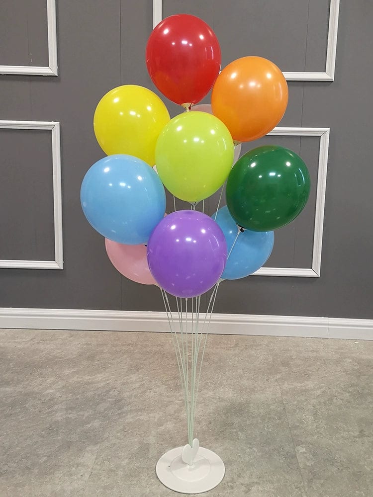 SHOWLU FASHION STORE balloon stand for wedding and birthday decoration, featuring a colorful floating balloon display on a floor stand.