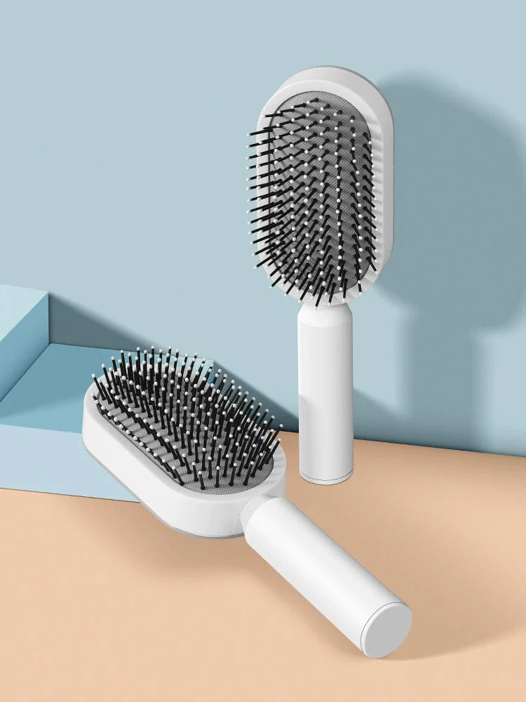 Vertical fluffy airbag massage comb by Showlu Fashion Store, 20cm personal care brush with soft bristles for gentle scalp massage.