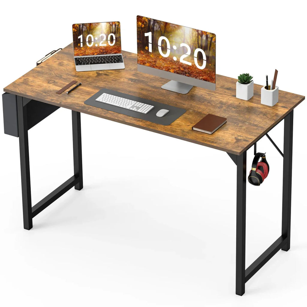 Modern JHK Computer Desk by SHOWLU FASHION with storage bag, headphone hook, and simple design for study or gaming use.