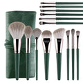 JTFIL 14-piece makeup brush set with soft, fluffy foundation, eye shadow, blush, and blending brushes for professional beauty application