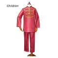 H&D Boys African Dashiki suit with embroidered long sleeve shirt and matching pants, stylish traditional kids' clothing for parties