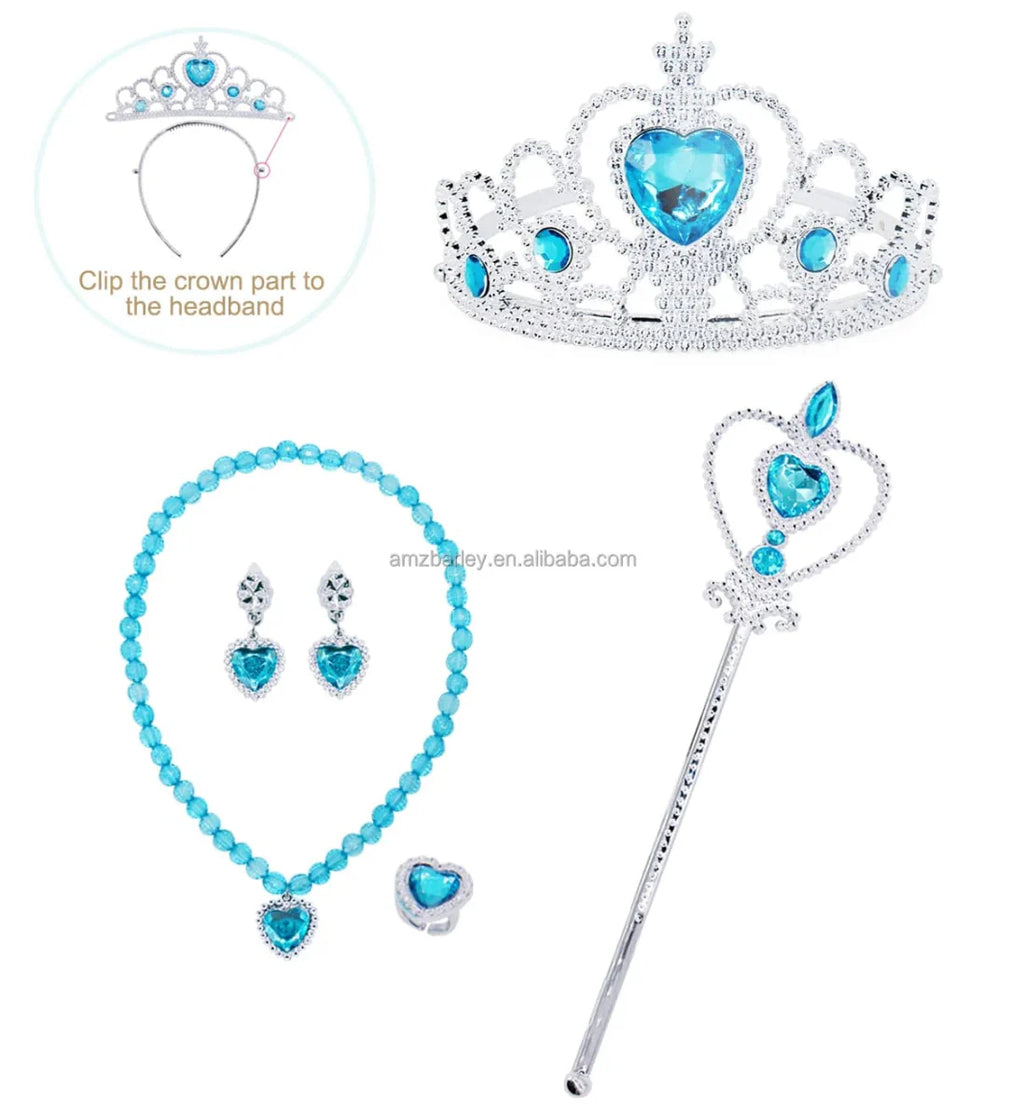Alice in Wonderland girls cosplay costume featuring a princess dress with accessories for Halloween, Christmas, and party dress-up.