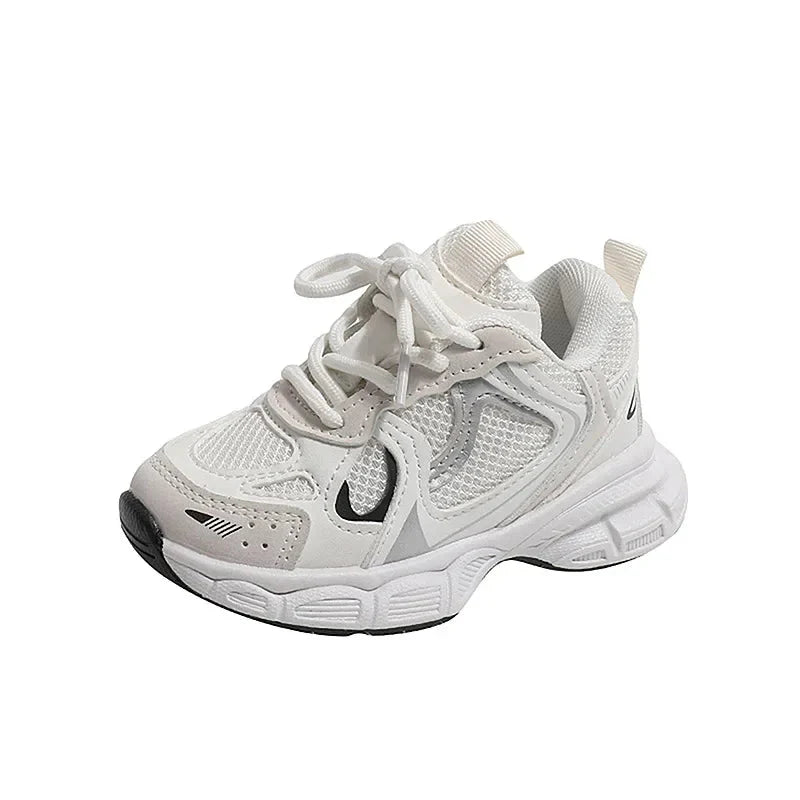 Kids mesh sneakers by SHOWLU FASHION STORE, breathable boys and girls running shoes with thick soles and casual sporty design.