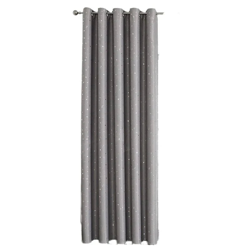 Showlu Kids blackout curtains with star pattern and grommet top, ideal for bedroom or living room window decor.