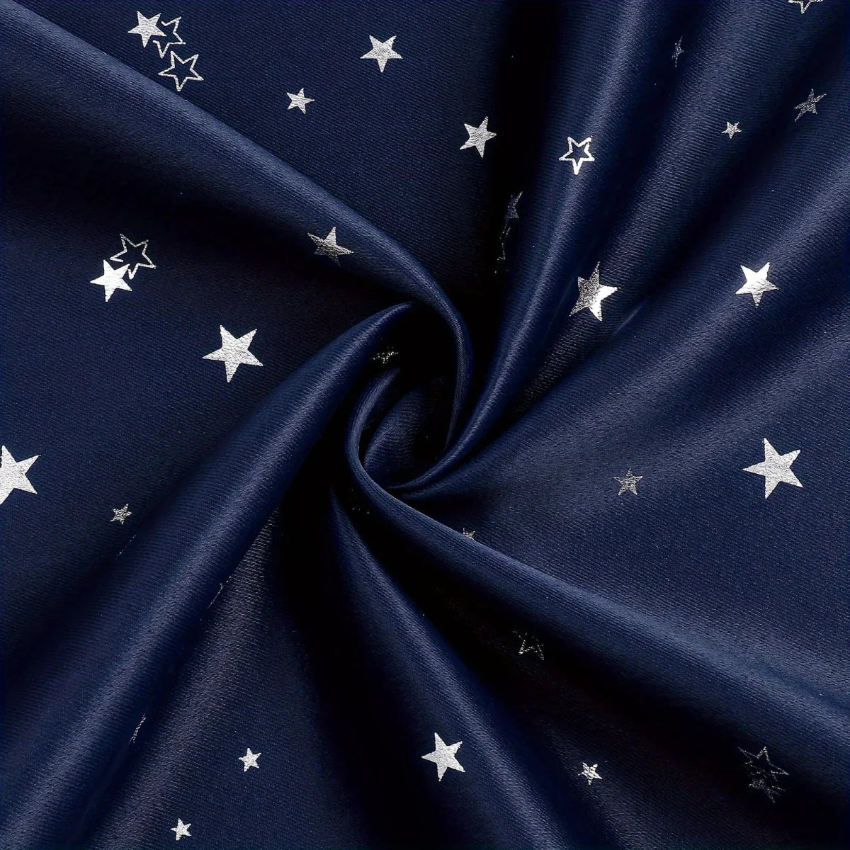 Blackout kids curtains with star pattern and grommet top, ideal for bedroom or living room windows, by SHOWLU FASHION STORE.