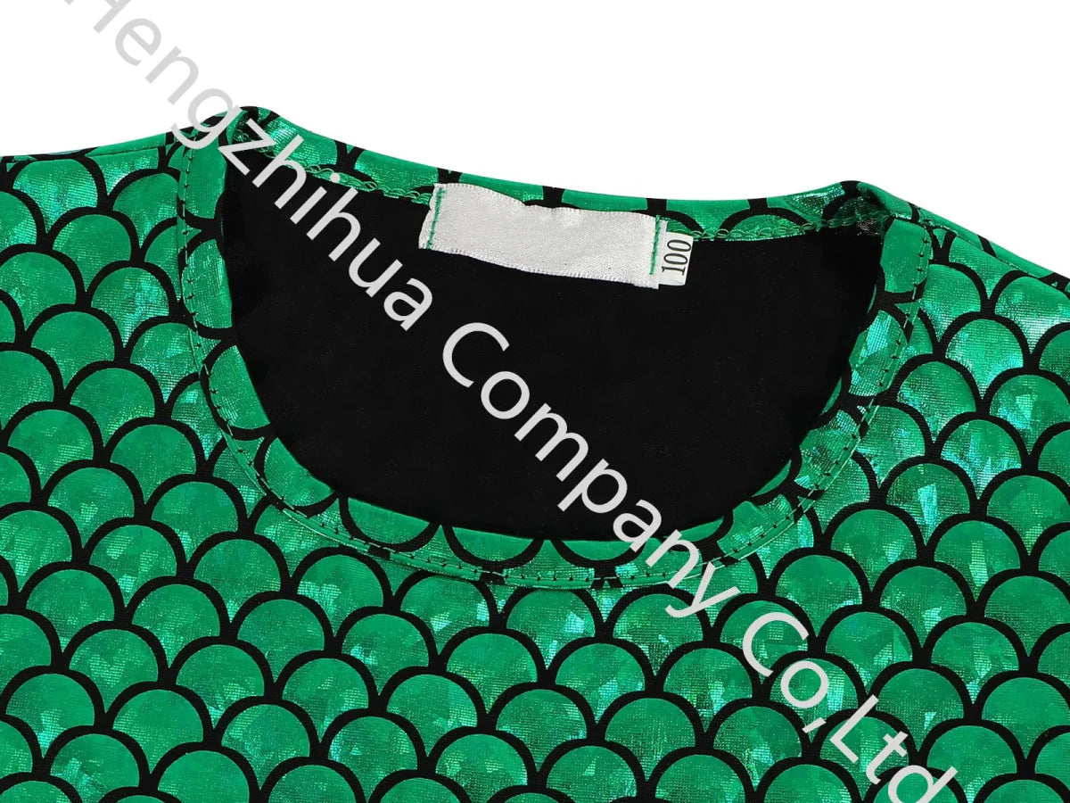 Kids Green Mermaid Princess Bow Dress Children's Clothing Fancy Party Dress Frocks Designs Tulle Flower Dresses for Girls - SHOWLU FASHION STORE