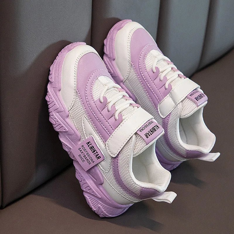 Kids running shoes by SHOWLU FASHION STORE, breathable mesh sneakers for boys and girls, anti-skid and lightweight for active play.