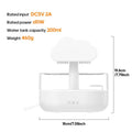 Kinscoter Rain Cloud humidifier and ultrasonic aroma diffuser with raindrop design, 200ml capacity, USB-powered, ideal for essential oils.