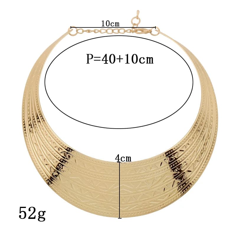 KMVEXO Fashion Jewelry Wide Punk Necklaces Charm Party Necklace Chain Luxury Choker Collar Necklace For Women Collier Femme - SHOWLU FASHION STORE